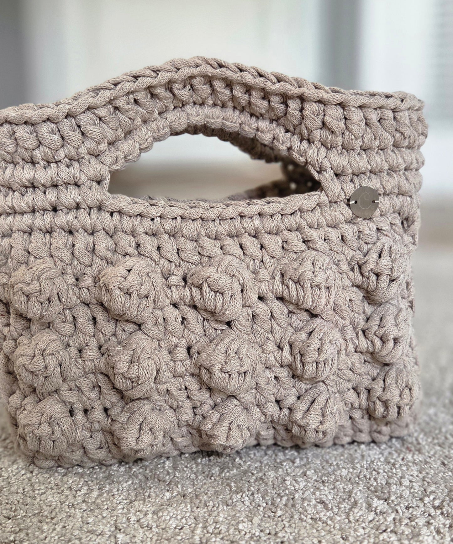 Chunky bubbles Beige Large