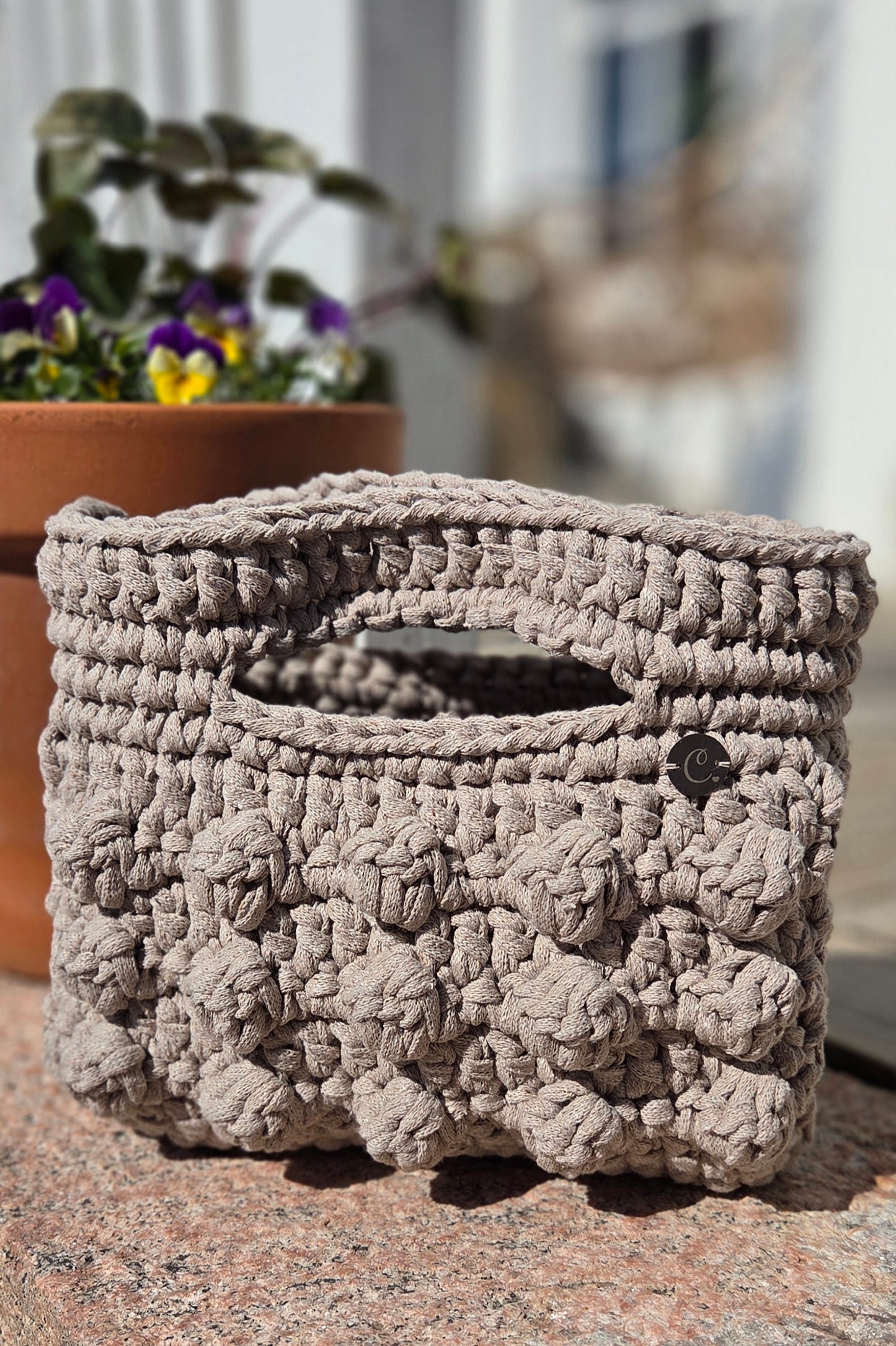 Chunky bubbles Beige Large