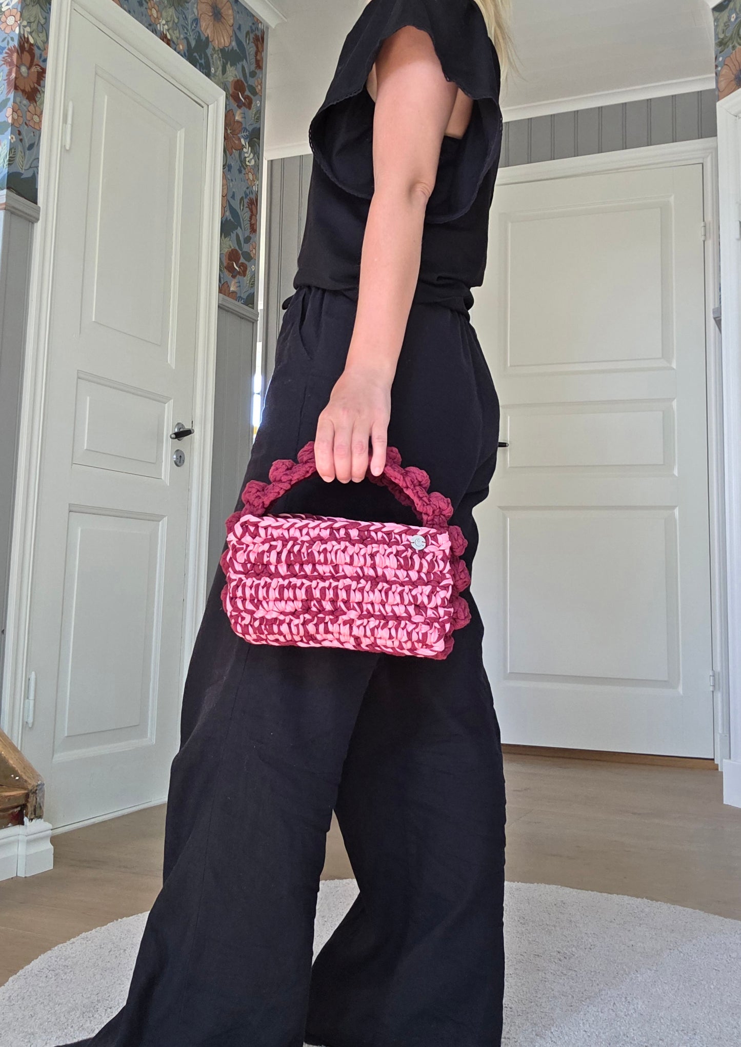 Bubbelremsväska Burgundy pink