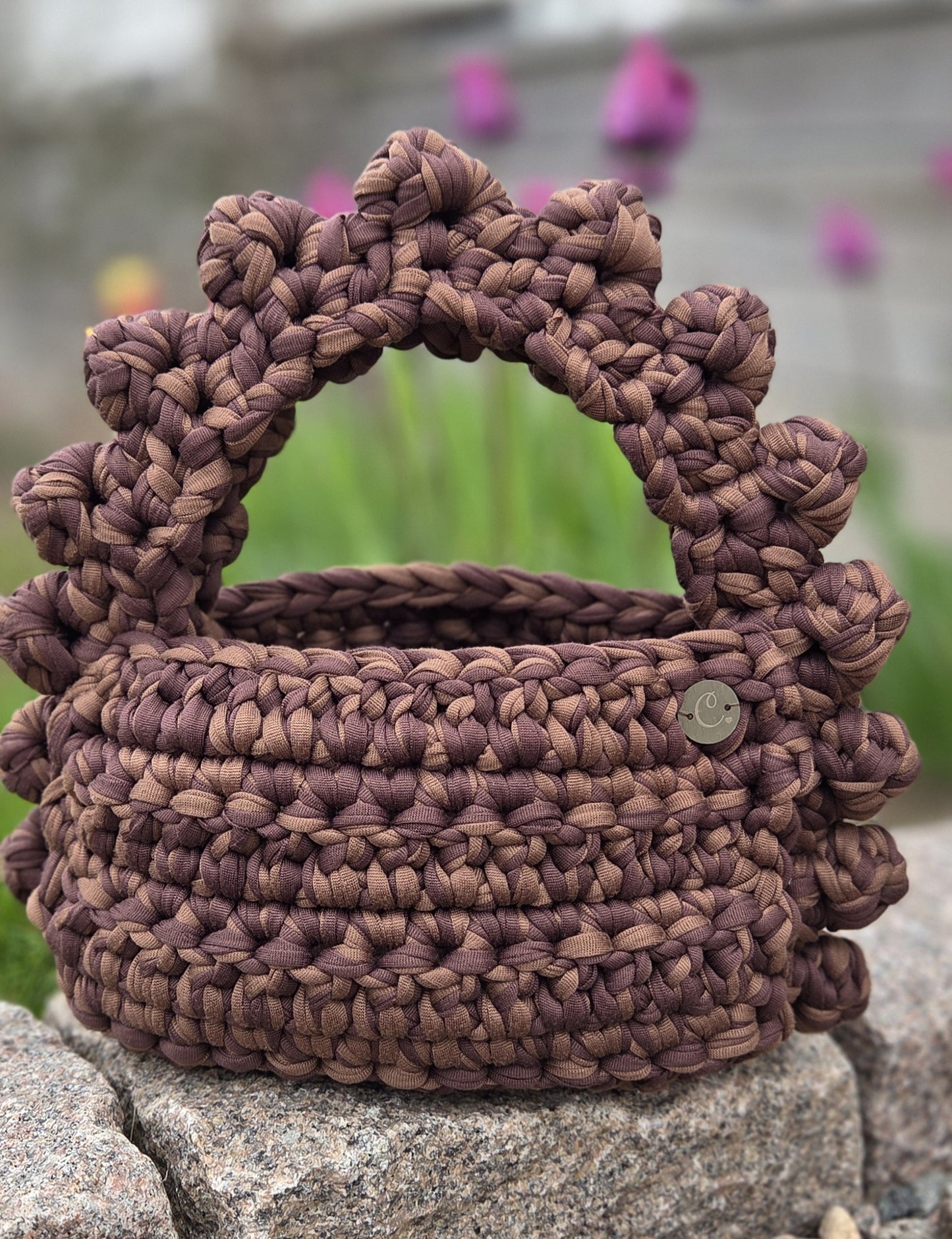 Bubbelremsväska Chunky Mixed brown